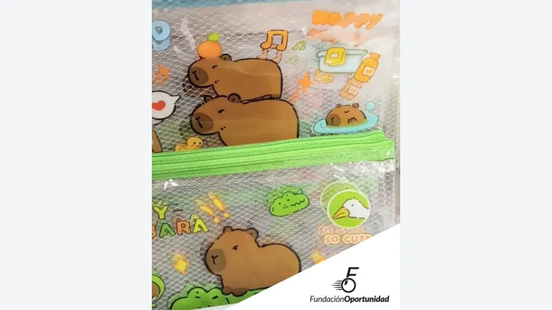 Imagen de cupón: Lleva el Sobre Capybara transparente y ayuda a Fundación Oportunidad.