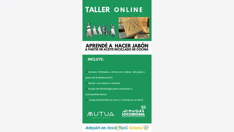Imagen de ticket: Socio Colaborador - Taller online de fabricación de jabón